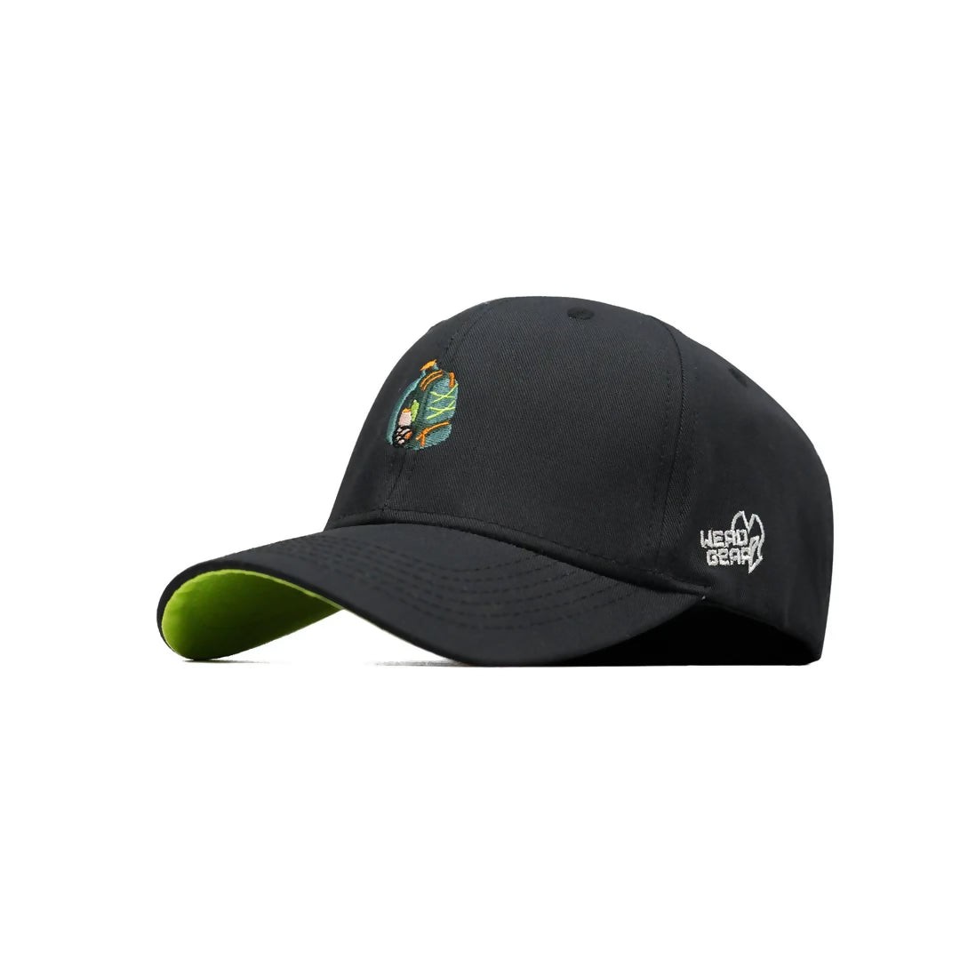 HEAD GEAR BLACK BACKPACK CAP FOR MAN