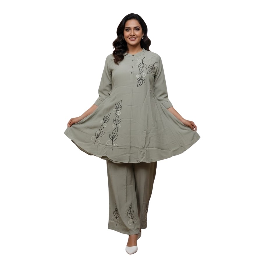 Elegant Embroidered 2-Piece Set – Curian Cotton Collection